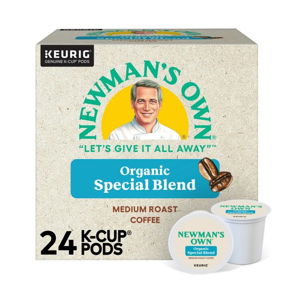 Newman's Own Organics, Special Blend, Medium Roast K-Cup Coffee Pods, 24