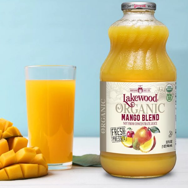 Lakewood Organic Mango 100% Juice Blend, 32 Fl Oz：圖片 2