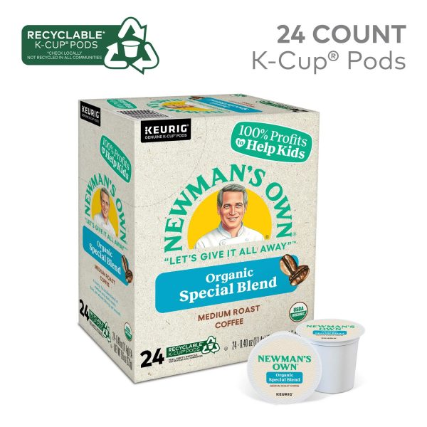 Newman's Own Organics, Special Blend, Medium Roast K-Cup Coffee Pods, 24：圖片 2